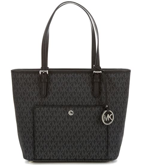 michael kors jet set large black ew tote|michael kors jet set saffiano.